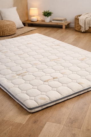 Cotton 5cm Sünger Şilte 90x190 Ped Yatak Şiltesi Pedi Topper Katlanabilir Katlanır