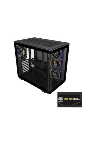 Cooler Master Elite 600 E600-kgnn85-s01 4x120mm Argb Fan Atx Akak0col0046