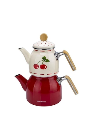 Bambum Unique - Bambu Kulplu Çaydanlık Takımı Cherry Diğer