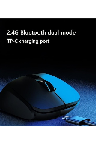 Kablosuz Ergonomik Zarif Tasarım Rgb Dual Moude 2.4ghz+bt5.0 Ofis Ve Gaming Oyuncu Faresi Diğer