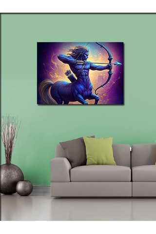 Kanvas Tablo Yay Burcu Centaur Figürü 50cmx70cm