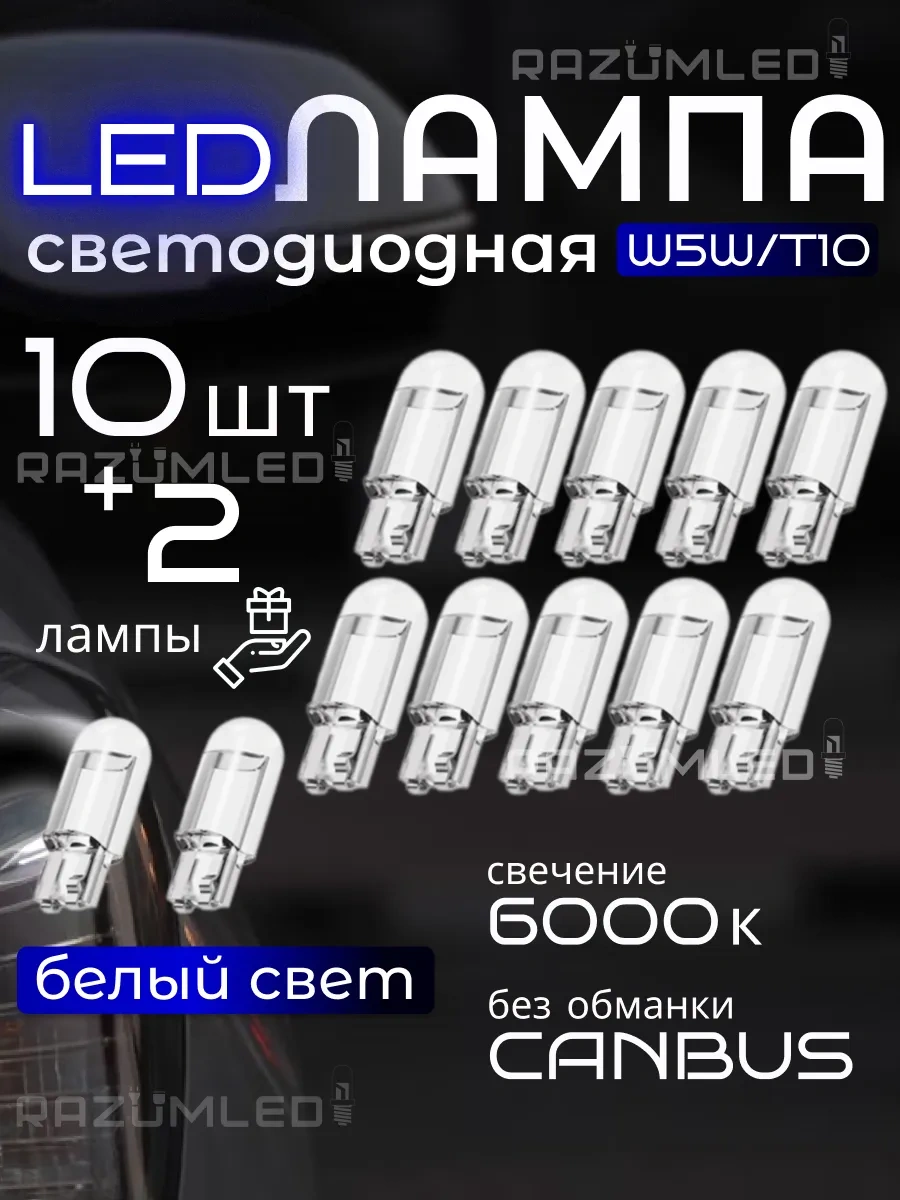 Razumled Led Led Lamba W5w T10 220159972