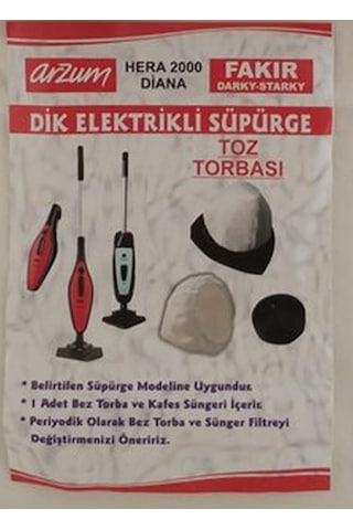 Fakir Darky 1600 Dik Elektrikli Süpürge Toz Torbası ( 3 Adet)
