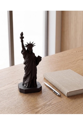 Özgürlük Heykeli Biblosu Modern Minimalist Dekoratif Heykel Mat Siyah 15 Cm Masaüstü Kitaplık Dekoru Yeni İş Ve Ofis Hediyesi 15cm