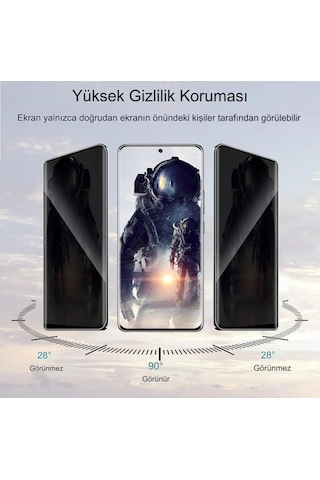 Apple Uyumlu   iPhone 13 Pro Max 3d Antistatik Hayalet Ekran Koruyucu