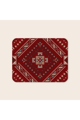 Tabloe Halı Desenli Premium Mouse Pad - 23x19 Cm - Kaydırmaz Tabanlı Kaliteli Fare Mousepad Kırmızı Tabloe Halı Desenli Premium Mouse Pad - 23x19 Cm - Kaydırmaz Tabanlı Kaliteli Fare Mousepad Kırmızı
