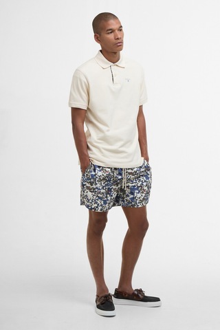 Barbour Tartan Pique Polo Yaka Wh52 Antique White Wh52 Antique White