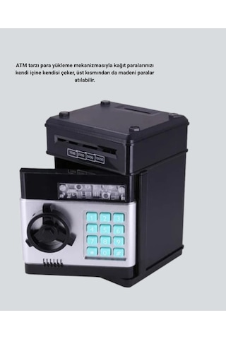 Işıklı Sesli Şifreli Atm Görünümlü Kasa Kumbara