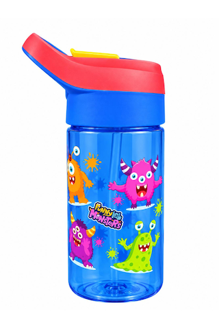 Saygılıofis 3114 Desenli Matara 500 Ml Sevimli Canavarlar Beyaz