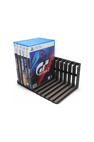 Ps5 Oyun Standı Playstation 5 Oyun Tutucu & Düzenleyici Masaüstü Oyun Organizer Siyah