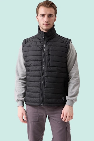 Erkek Kışlık Şişme Yelek Hafif Ve Sıcak Nepeta Bomber Suya Siyah