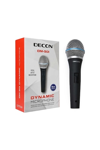 Decon Dm-501 600 Ohm Kablolu El Mikrofon