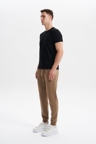 AR-MA Arma Erkek Slim Fit Örme Interlok Basic Dar Paça Eşofman Altı Arka Ve Yan Fleto Fermuar Cepli Paçalar Ribanalı %80 Pamuk %14 Polyester %6 Elastane K30174998902 Gri Açık