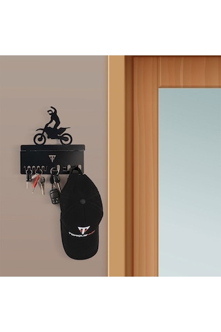 Torque-MX Metal Dekoratif Anahtar Askısı EA3 Siyah