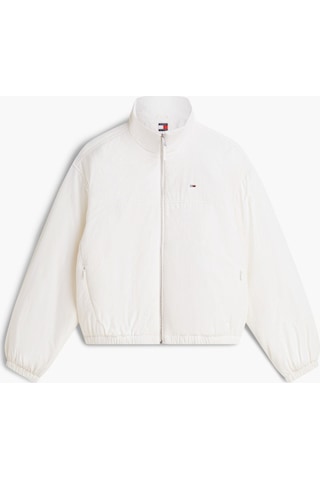 Tommy Hilfiger Tjw Kadın Dolgulu Dik Yaka Ancient White Ceket-16391 Beyaz