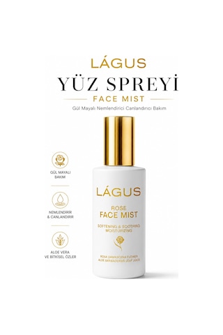 Lágus Gül Mayalı Nemlendirici ve Canlandırıcı Yüz Spreyi 100 ML