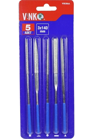 Vinko Elmas Eğe Takımı Izole Saplı 5 Parça 30 X 140 Mm 03064