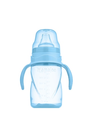 Mamajoo Damlatmaz Eğitici Kulplu Bardak, 270 Ml, Powder Blue, 1 A Mavi