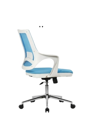 Mix White Çalışma Sandalyesi Ofis Koltuğu Mavi