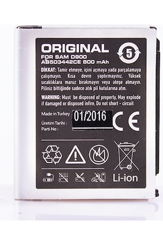 Tiger Samsung Uyumlu D900 D900İ E780 Ab503442Ce Batarya 800 Mah