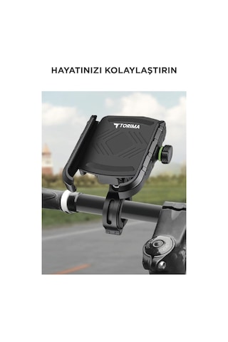 Motor Ve Bisiklet Telefon Tutucu Jx-044 Siyah Siyah