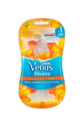 Gillette Venüs Riviera Kullan At Kadın Tıraş Bıçağı 2'li Gillette Venüs Riviera Kullan At Kadın Tıraş Bıçağı 2'li