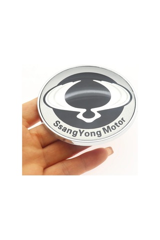 Ssangyong-1 Adet Abs Ssangyong Araba Mektubu Logosu Ön Kaput Kaput Amblemi Arka Bagaj Rozeti Kuyruk Etiket Oto Aksesuar