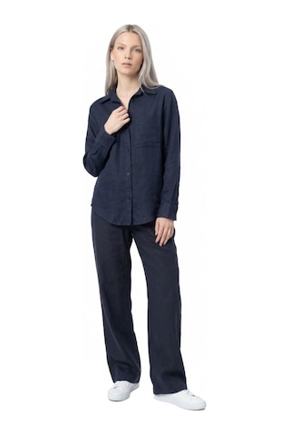 LOFT Regular Fit Kadın Gömlek U.kol Lf2042205 Q1.v1 Lacivert