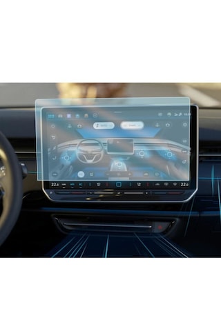 Volkswagen Id.7 Uyumlu 15.9 İnç Ekran Koruyucu Multimedya Navigasyon 9H Nano Ekran Koruyucu