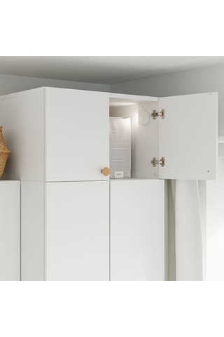 Ikea Lastare Kapaklı Gardırop Yükseltme Ünitesi, Beyaz, 60x62x36 Cm