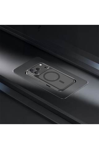 Apple Uyumlu iPhone 17 Kılıf M-safe Şarj Özellikli Benks Mist Protective Kapak Siyah