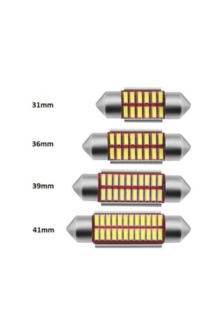 Sofit Led Beyaz 12 Volt - 24 Volt Uyumlu Canbus Soğutuculu 39 mm