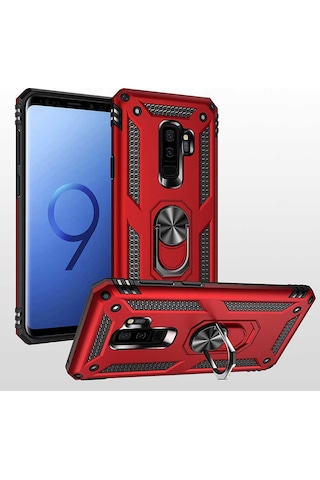 Zore Samsung Galaxy Uyumlu S9 Plus Kılıf Omsy Vega Kapak - Mavi