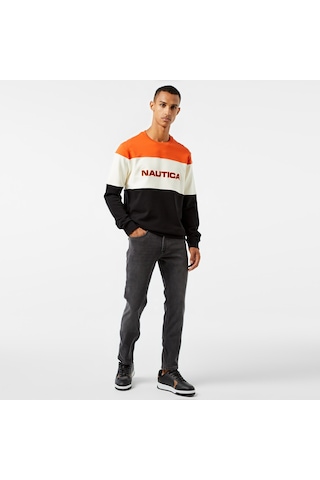 Nautica Erkek Gri Slim Fit Denim Pantolon Düz 7p4711t Gri