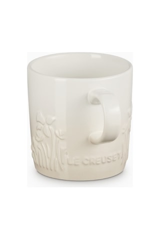 Le Creuset Jardin Çiçek Desenli Seramik Kupa Meringue