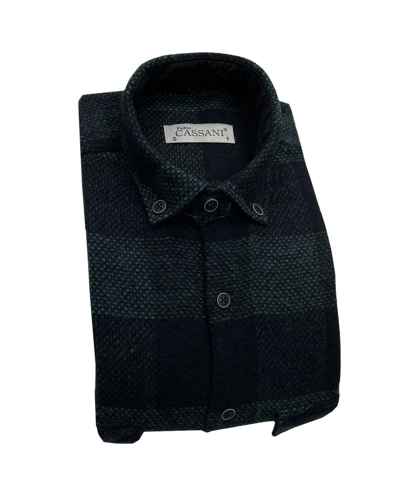 Fabio Cassani Erkek Kışlık Hakiki Oduncu Gömleği - 7399 Lacivert