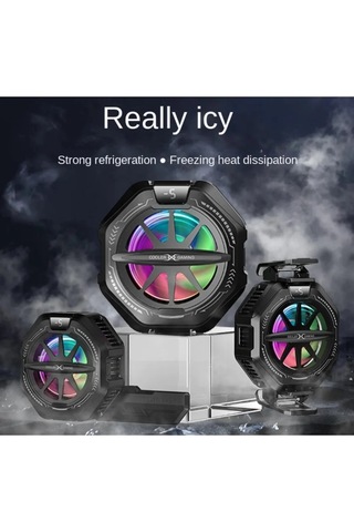 K13 Magsafe Destekli Güçlü Telefon Soğutucu Radyatör Kablolu Rgb