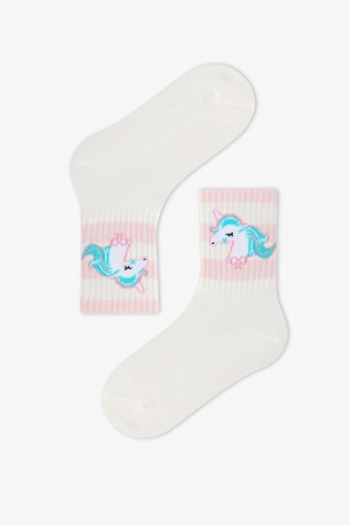 Penti Kız Çocuk Unicorn Lines 3'lü Tenis Soket Çorap