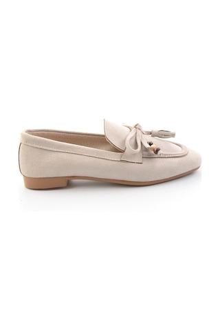 Bambi Bej Kadın Loafer Ayakkabı K01688012672 Bej