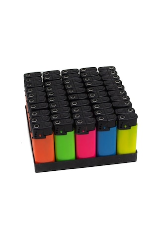 Erzisepet Çakmak Erzi 1800 Turbo Solid Çakmak Rüzgarda Sönmeyen 50'Li