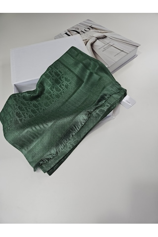 Miorel Scarfs Yeni Sezon Cd Kaşmir İpek Şal 4 Mevsim Fular Silk Scarfs Shawl Hijab Yeşil
