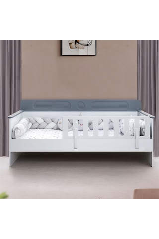 Karyola, Flora Montessori Karyola - Antrasit + 1 Adet Comfort Yatak