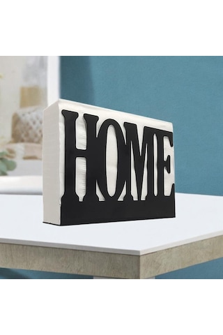 Homyl Yemek Masası Dekoru Için Dikey Peçete Tutucu, Ev Siyah