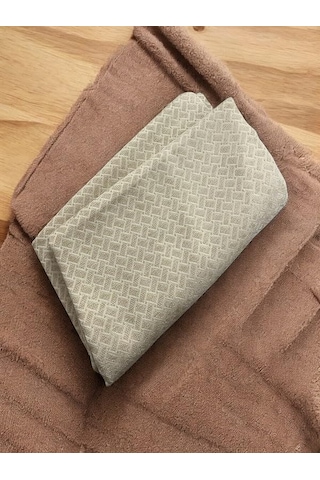 Şönil Kadife Koltuk Örtüsü, Çekyat Örtüsü, Kanepe Örtüsü, Koltuk Şalı Bej Renk 180x220cm Çok Renkli