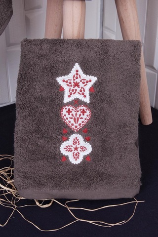 %100 Pamuk 50x80 Christmas Yılbaşı El Havlusu Çok Renkli
