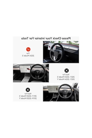 Silikon Telefon Montaj Tutucu, Tesla Model 3 İçin Tasarlanmış