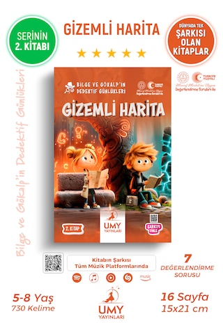 Umy Yayınları Gizemli Harita - Çocuklar İçin Tarih, Çevre Bilinci Ve Dikkat Geliştiren Macera Kitabı