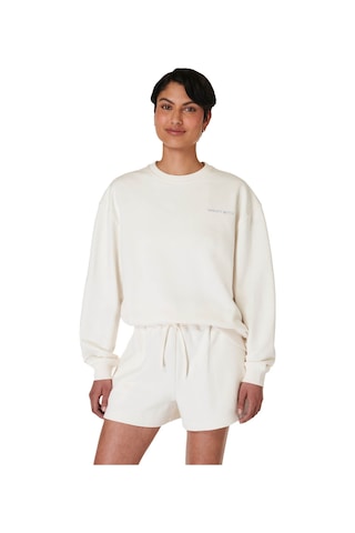 Sweaty Betty Our Strength Is In Each Other Kadın Sweatshirt BEYAZ