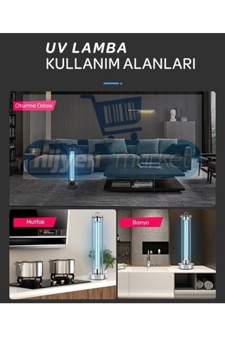 Uvc Dezenfeksiyon Lambası Kumandalı