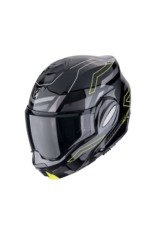 Scorpion Exo-tech Evo Conquer Çene Açılabilir Motosiklet Kaskı Siyah - Sarı